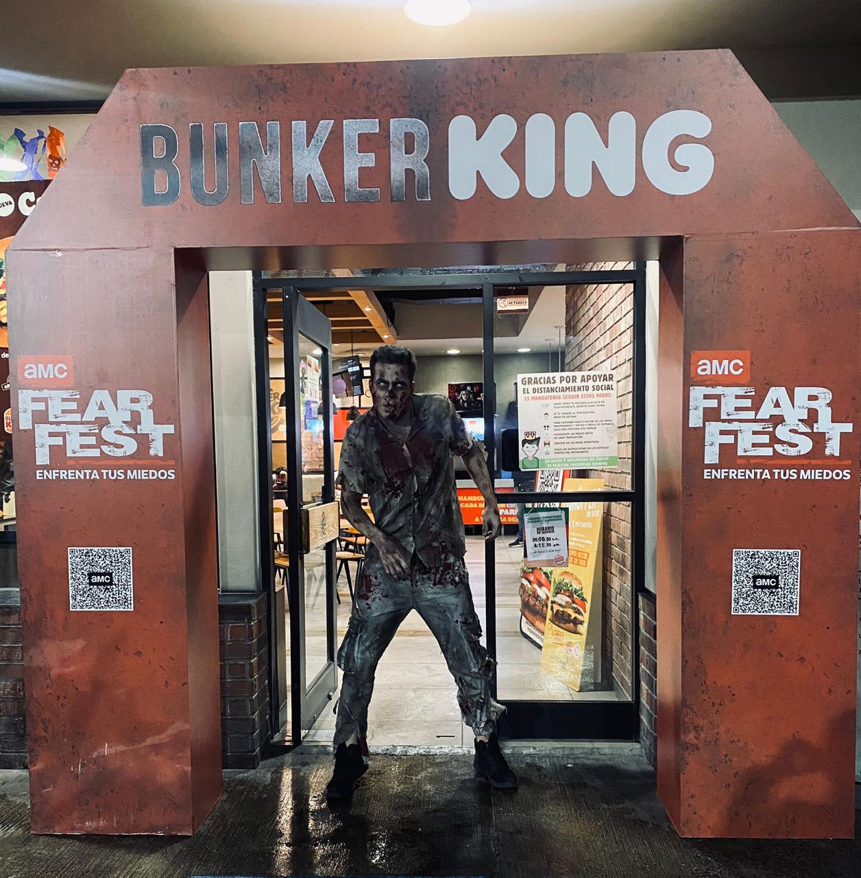 Actor caracterizado en el arco de Burger King Fear Fest